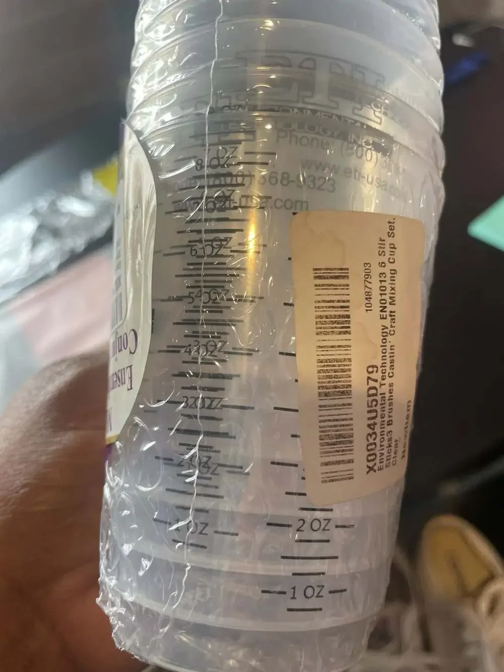 Mixing cup set